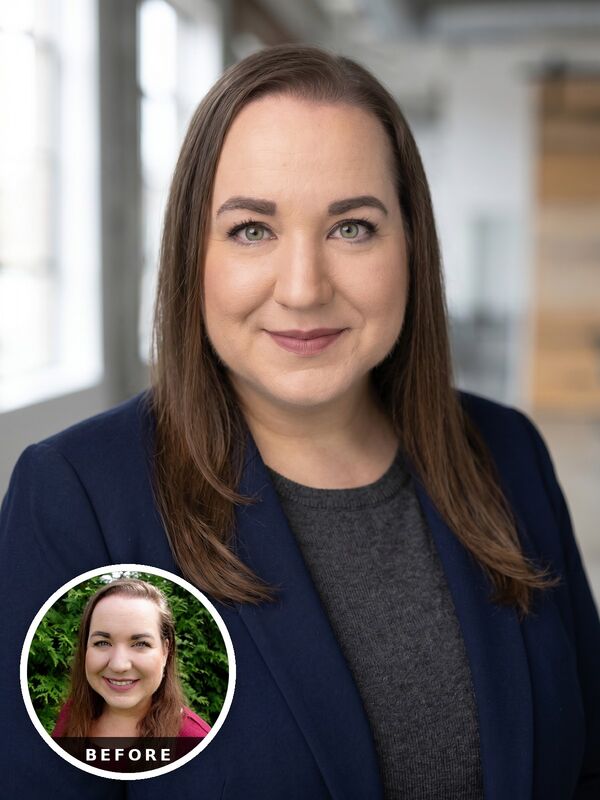 Realistic AI headshot example